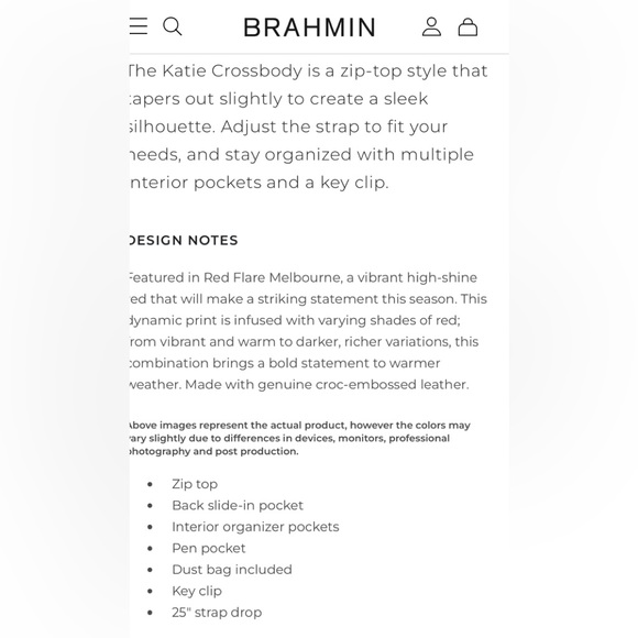 Brahmin Katie Crossbody Maritime NWT - Picture 7 of 13